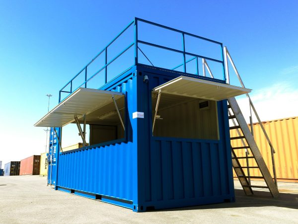 20FT Store Container with a roof terrace